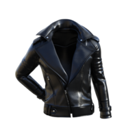 black leather jacket on transparent png