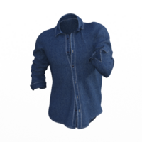 blue denim shirt on transparent png