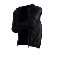 black jacket on a transparent png