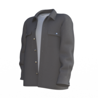 man's shirt and jacket on a transparent png