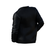 black jacket on a transparent png