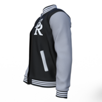 Baseball jacket with the letters rb on it png