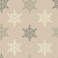 Snowflakes vintage seamless pattern vector