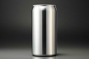 drink can is a metal container designed to hold a liquid AI Generated photo