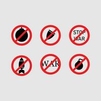 icon design stop war save palestine no rocket, no war, no genosida vector