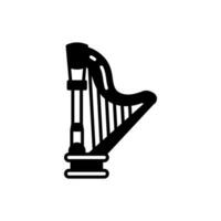 Harp icon in vector. Illustration vector
