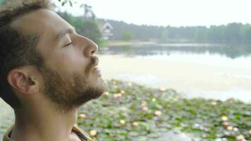 Healthy Breath in the Forest. video