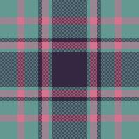 Plaid check pattern. Seamless fabric texture. Tartan textile print. vector