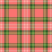 Pattern background fabric of seamless tartan plaid with a texture textile vector check.