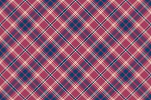 Tartan plaid background, diagonal check seamless pattern. Vector fabric texture for textile print, wrapping paper, gift card, wallpaper.