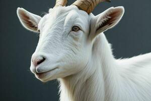 Goat. background. AI Generative Pro Photo