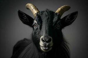 Goat. background. AI Generative Pro Photo