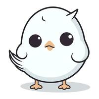 cute little bird character icon vector illustration design. eps 10