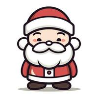 Santa Claus cartoon character vector illustration. Santa Claus vector mascot design.