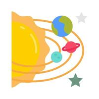 Solar System icon in vector. Illustration vector