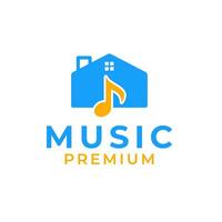 Home Note Music Studios Logo Design Concept Vector Illustration Symbol Icon