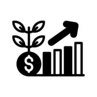 Growth icon in vector. Illustration vector