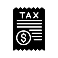 Tax Paper icon in vector. Illustration vector