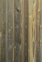 Old grunge dark brown wood panel pattern with beautiful abstract grain surface texture, vertical striped background or backdrop in architectural material decoration concepts, vintage or retro style photo
