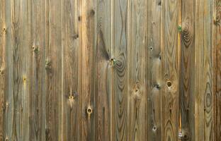 Old grunge dark brown wood panel pattern with beautiful abstract grain surface texture, vertical striped background or backdrop in architectural material decoration concepts, vintage or retro style photo