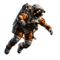 Astronaut, spaceman in suit isolated on transparent background, Generative AI png