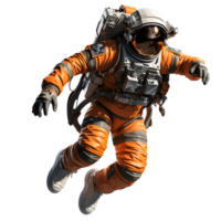 astronaut, spaceman i kostym isolerat på transparent bakgrund ai genererad png