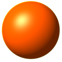 Illustration of orange ball png