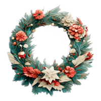 the Christmas wreath AI generated png