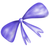 water color of purple bow png