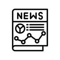 Financial News icon in vector. Illustration vector