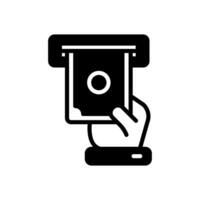 Cash Withdraw icon in vector. Illustration vector