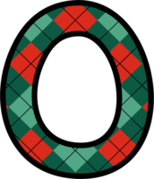 O Alphabet, grid pattern, red, green png