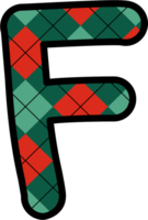 F alphabet, la grille modèle, rouge, vert png