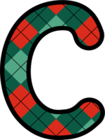 C alfabeto, cuadrícula patrón, rojo, verde png