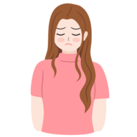 triste personaje clipart png