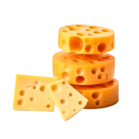 Two pieces of cheese  Generative Ai png