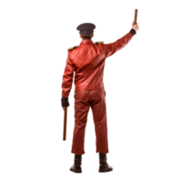 A traffic police man stand on the road Generative Ai png