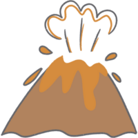 volcano So cute png