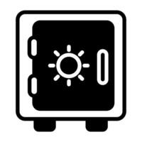 Bank Safe icon in vector. Illustration vector