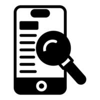 Mobile Search icon in vector. Illustration vector
