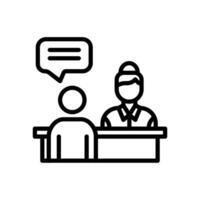 Interview icon in vector. Illustration vector