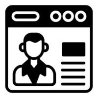 Personal Website icon in vector. Illustration vector