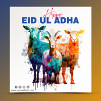 eid al adha social meios de comunicação publicar, eid Mubarak psd