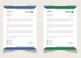 corporate modern letterhead design template with yellow, blue, green and red color. creative modern letter head design template for your project. letterhead, letter head, Business letterhead design vector