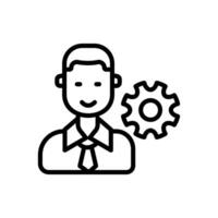 Manager icon in vector. Illustration vector
