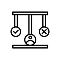 Morality icon in vector. Illustration vector