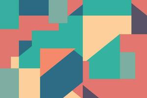 minimalist colorful pastel geometric abstract background shapes vector design backdrop