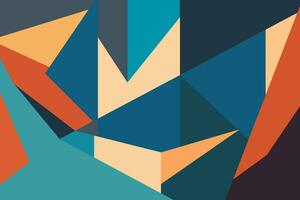 minimalist colorful abstract geometric shapes modern vector background design