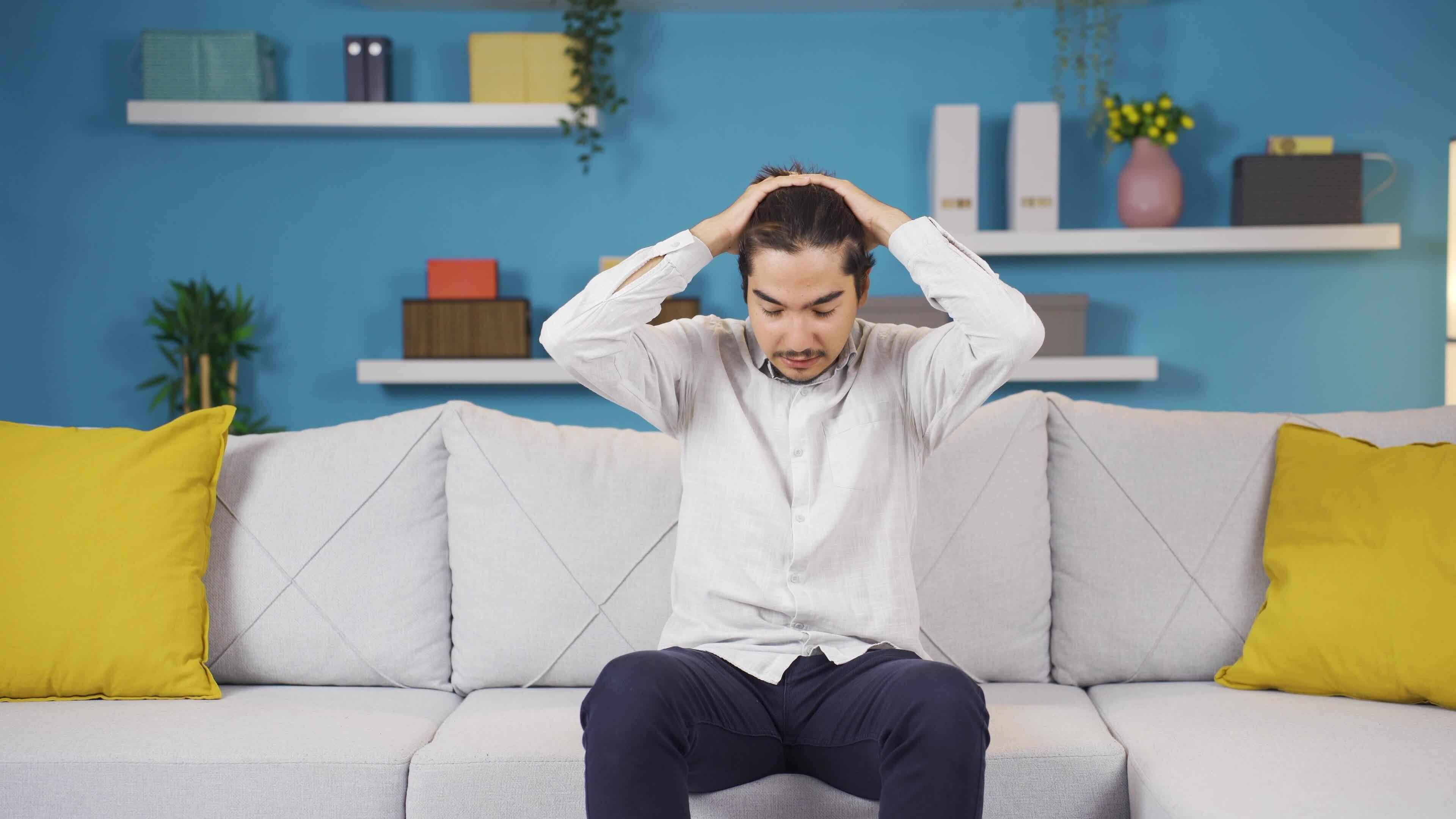 The Man Having A Nervous Breakdown Is Angry And Does Not Feel Well the-man-having-a-nervous-breakdown-is-angry-and-does-not-feel-well