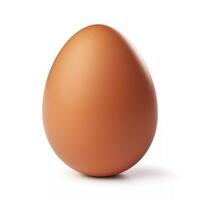 Egg isolated on white background. AI Generated photo